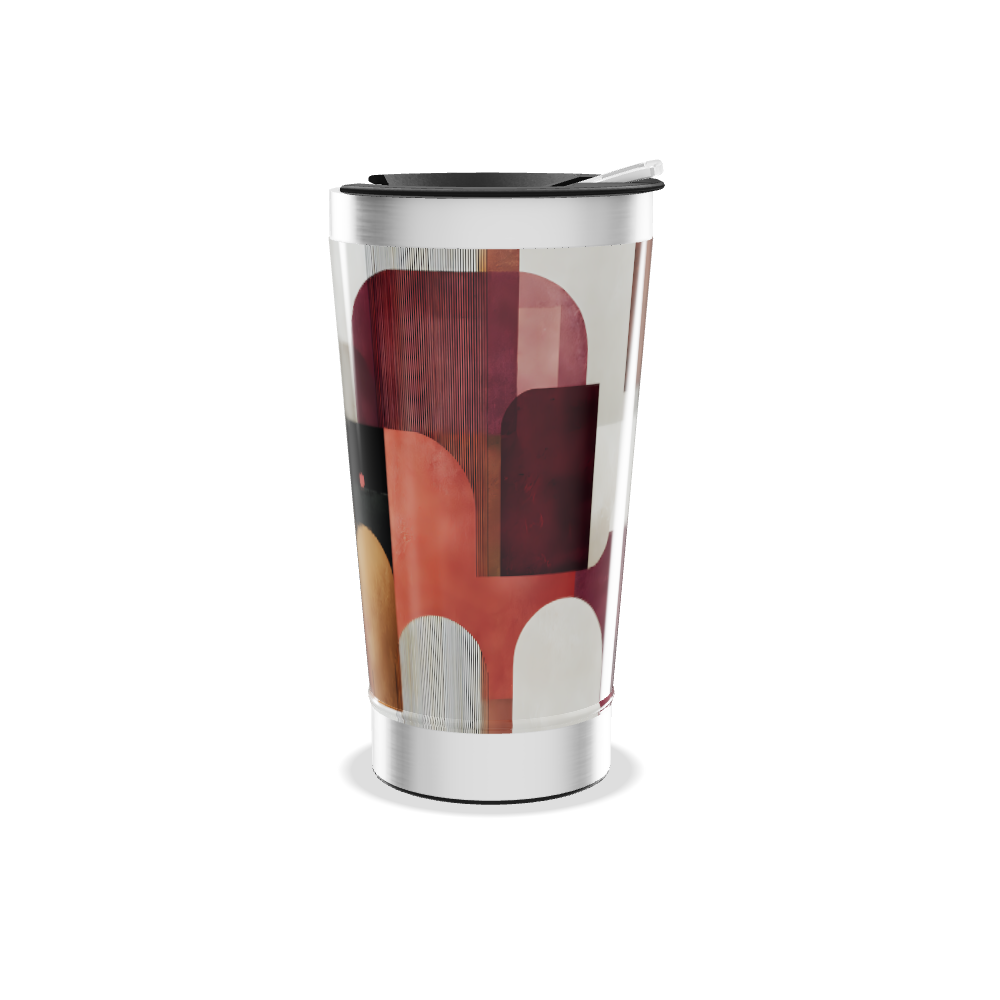 Copo Térmico - Estampa Geométrica Colorida