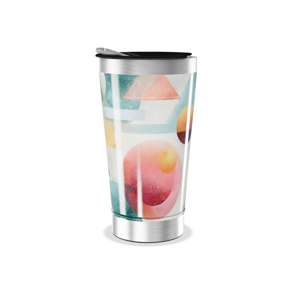 Copo Térmico - Estampa Geométrica Colorida