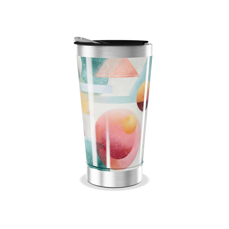 Copo Térmico - Estampa Geométrica Colorida