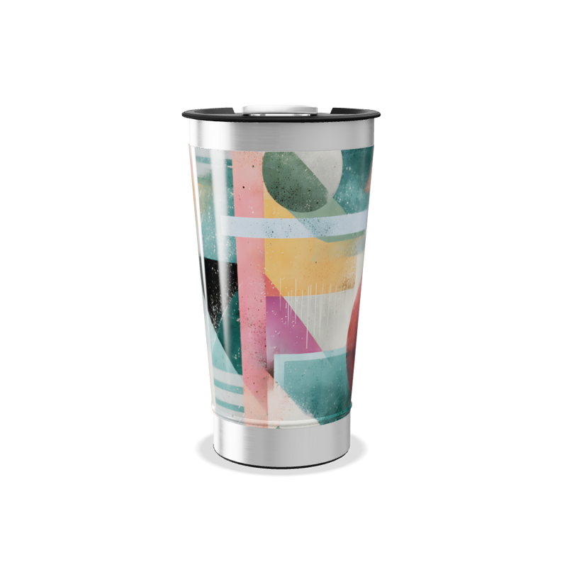 Copo Térmico - Estampa Geométrica Colorida