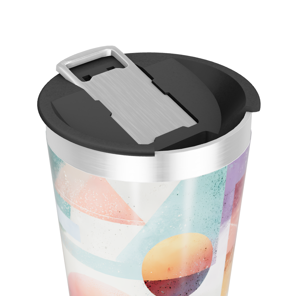 Copo Térmico - Estampa Geométrica Colorida