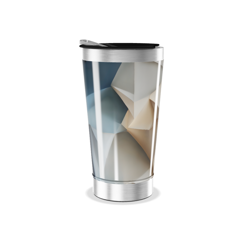 Copo Térmico - Geométrico Bege Aço Inox