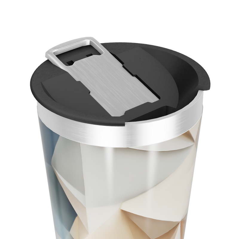 Copo Térmico - Geométrico Bege Aço Inox