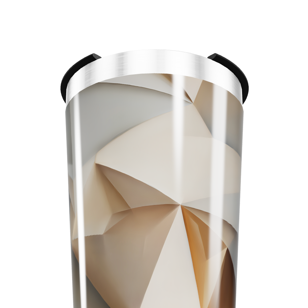 Copo Térmico - Geométrico Bege Aço Inox