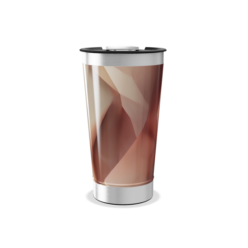 Copo Térmico - Com design geométrico colorido