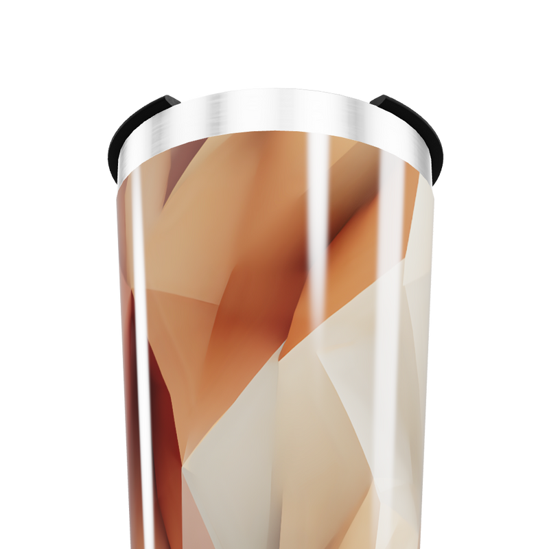 Copo Térmico - Com design geométrico colorido