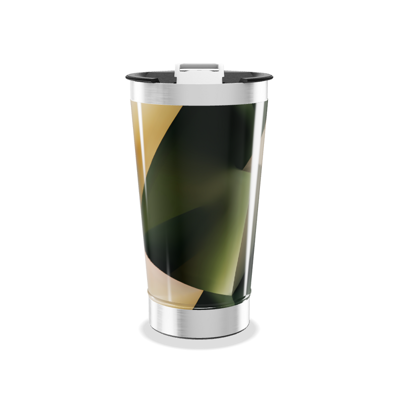 Copo Térmico - Geométrico Verde Inox