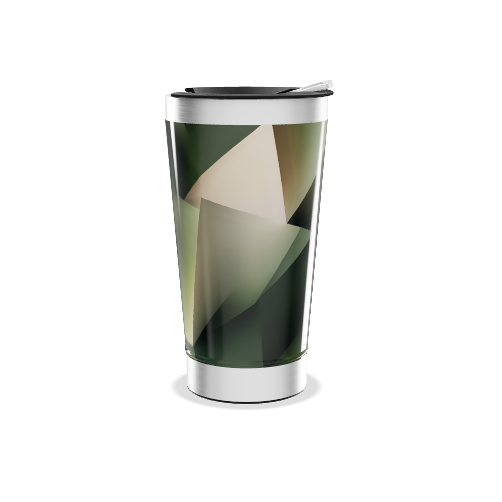 Copo Térmico - Geométrico Verde Inox