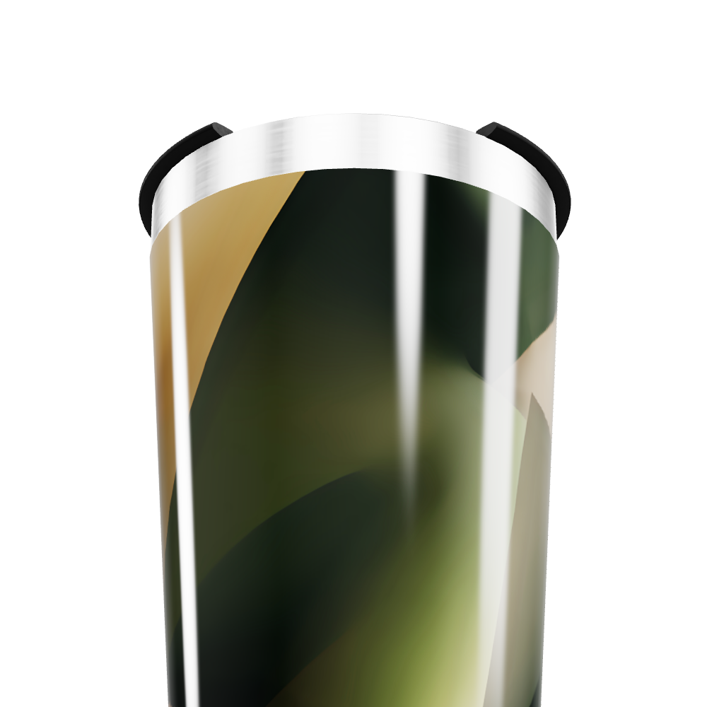 Copo Térmico - Geométrico Verde Inox