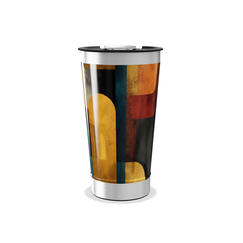 Copo Térmico - Estampa Geométrica Colorida