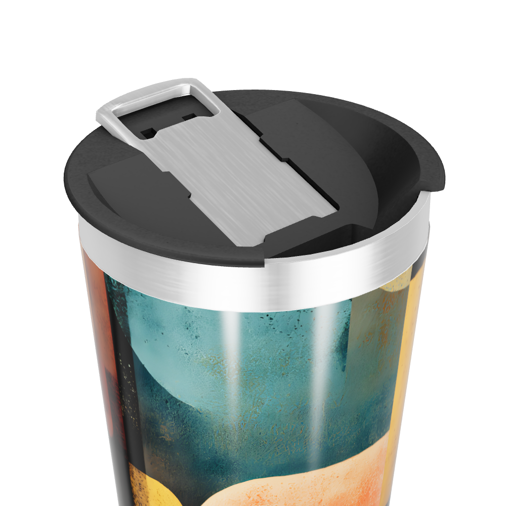 Copo Térmico - Estampa Geométrica Colorida