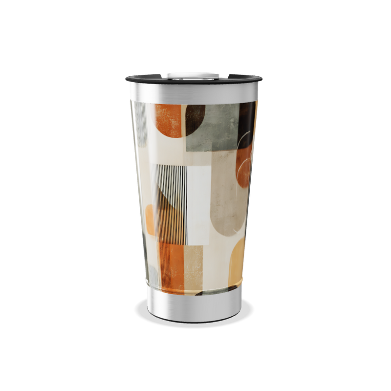 Copo Térmico - Estampa geométrica colorida