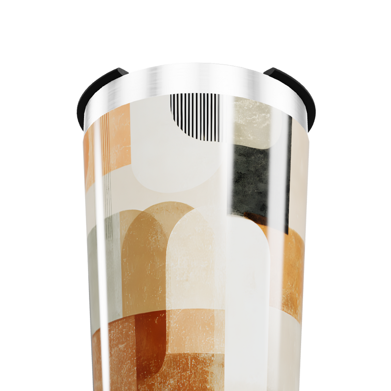 Copo Térmico - Estampa geométrica colorida