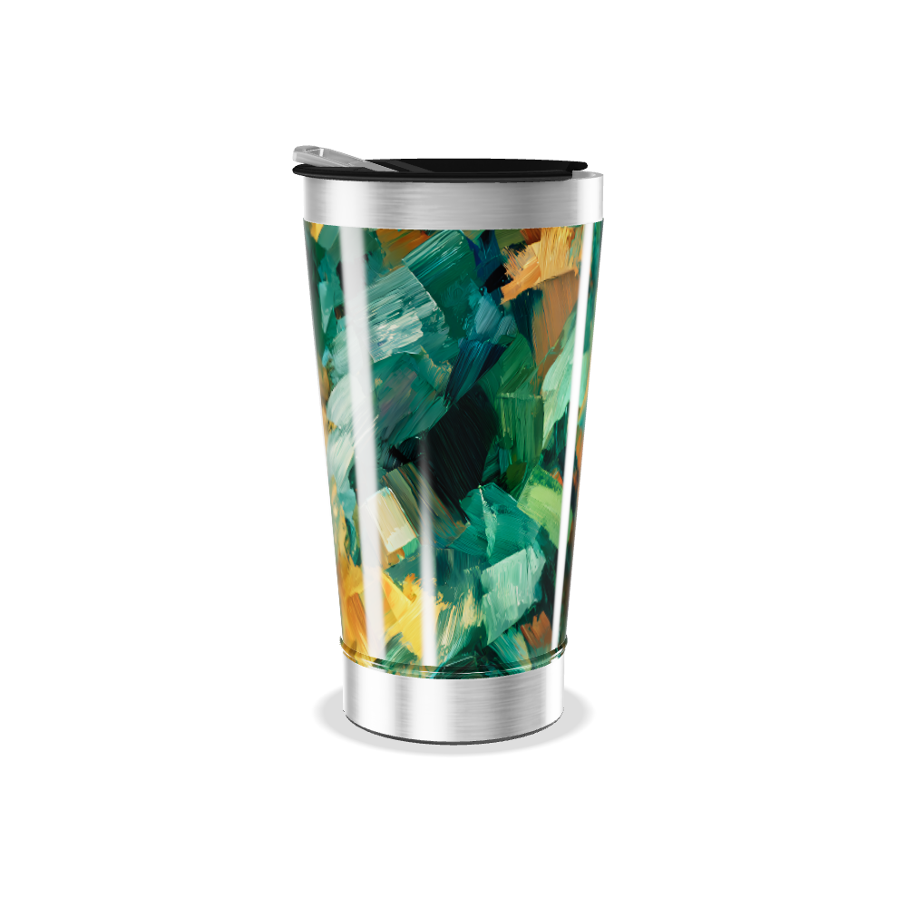 Copo Térmico - Abstrato Multicolorido