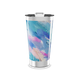 Copo Térmico - Pintura Azul Rosa Inox