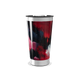 Copo Térmico - Abstrato Vermelho e Preto
