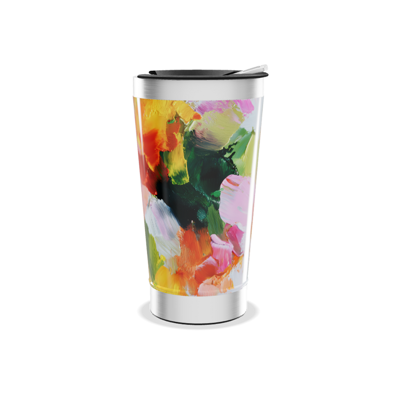 Copo Térmico - Estampa Abstrata Colorida