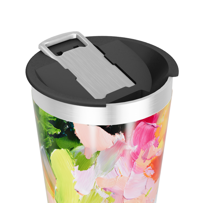 Copo Térmico - Estampa Abstrata Colorida