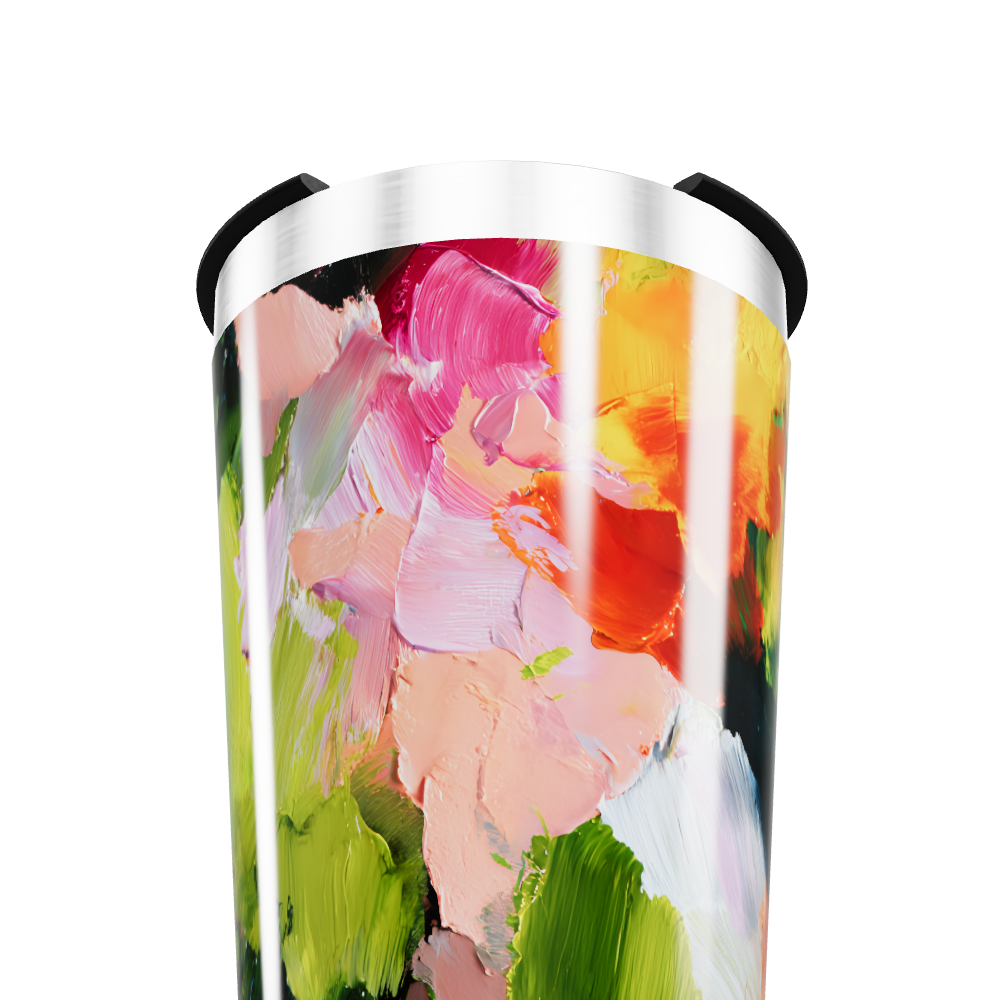 Copo Térmico - Estampa Abstrata Colorida