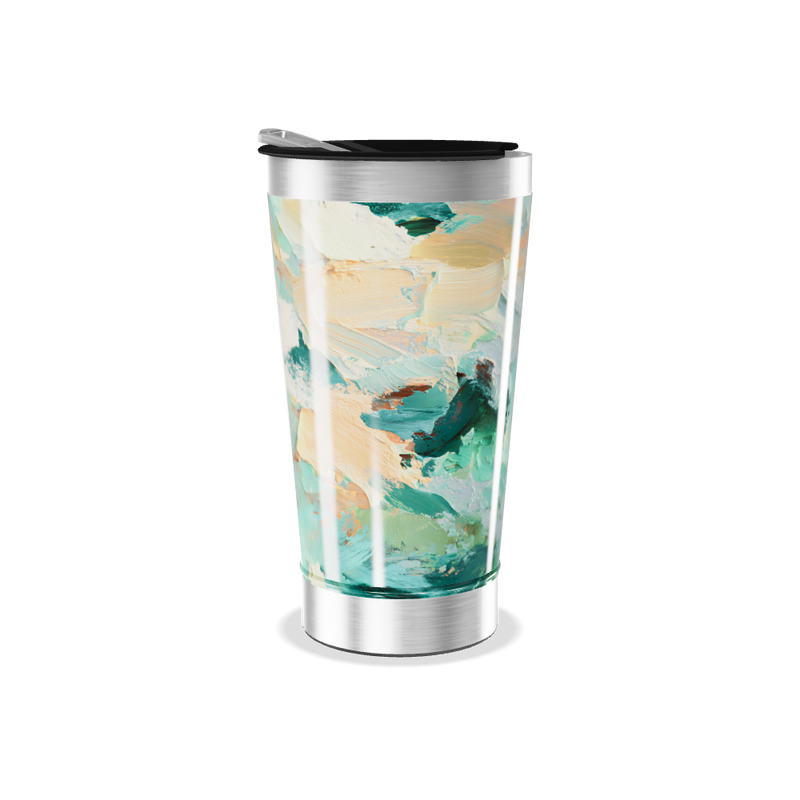 Copo Térmico - Estampa Abstrata Colorida