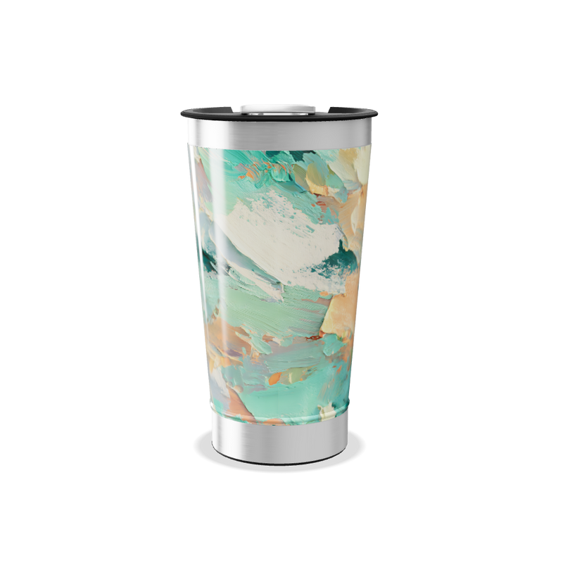 Copo Térmico - Estampa Abstrata Colorida