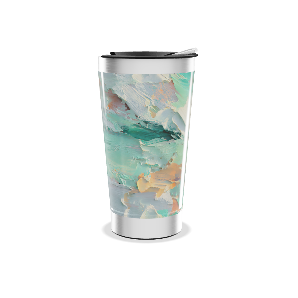 Copo Térmico - Estampa Abstrata Colorida