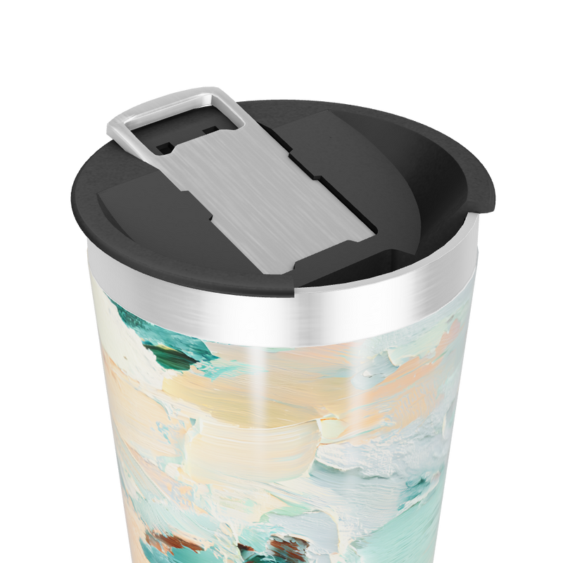 Copo Térmico - Estampa Abstrata Colorida