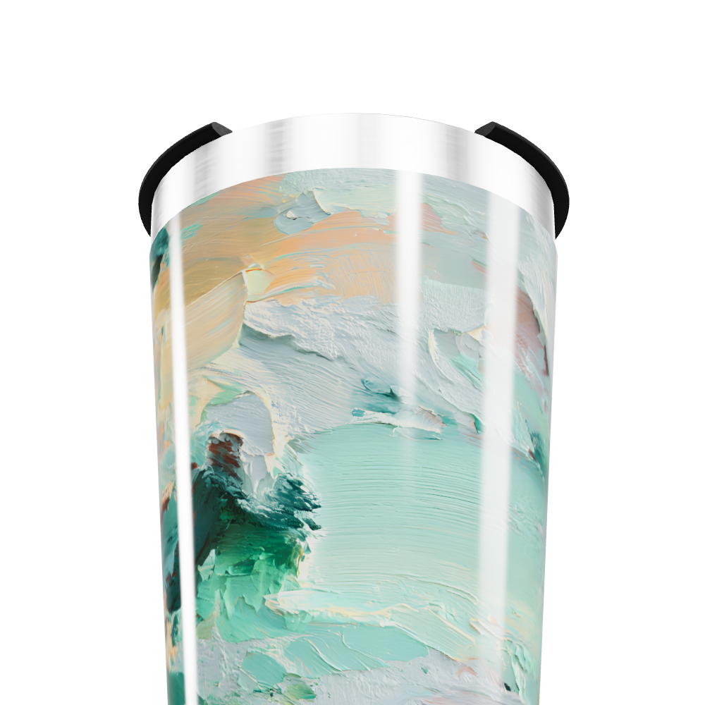 Copo Térmico - Estampa Abstrata Colorida