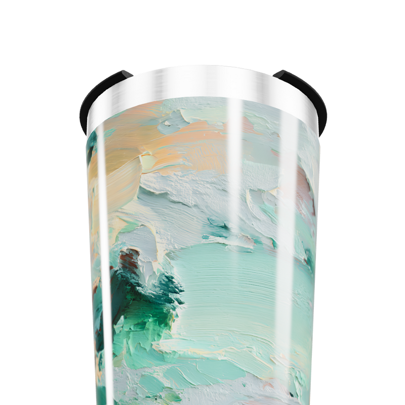 Copo Térmico - Estampa Abstrata Colorida