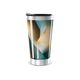 Copo Térmico - Design Abstrato Metalizado