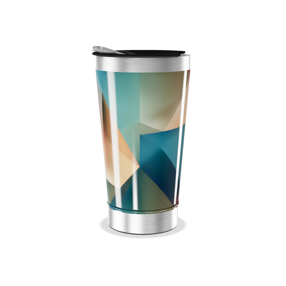 Copo Térmico - Estampa Geométrica Colorida