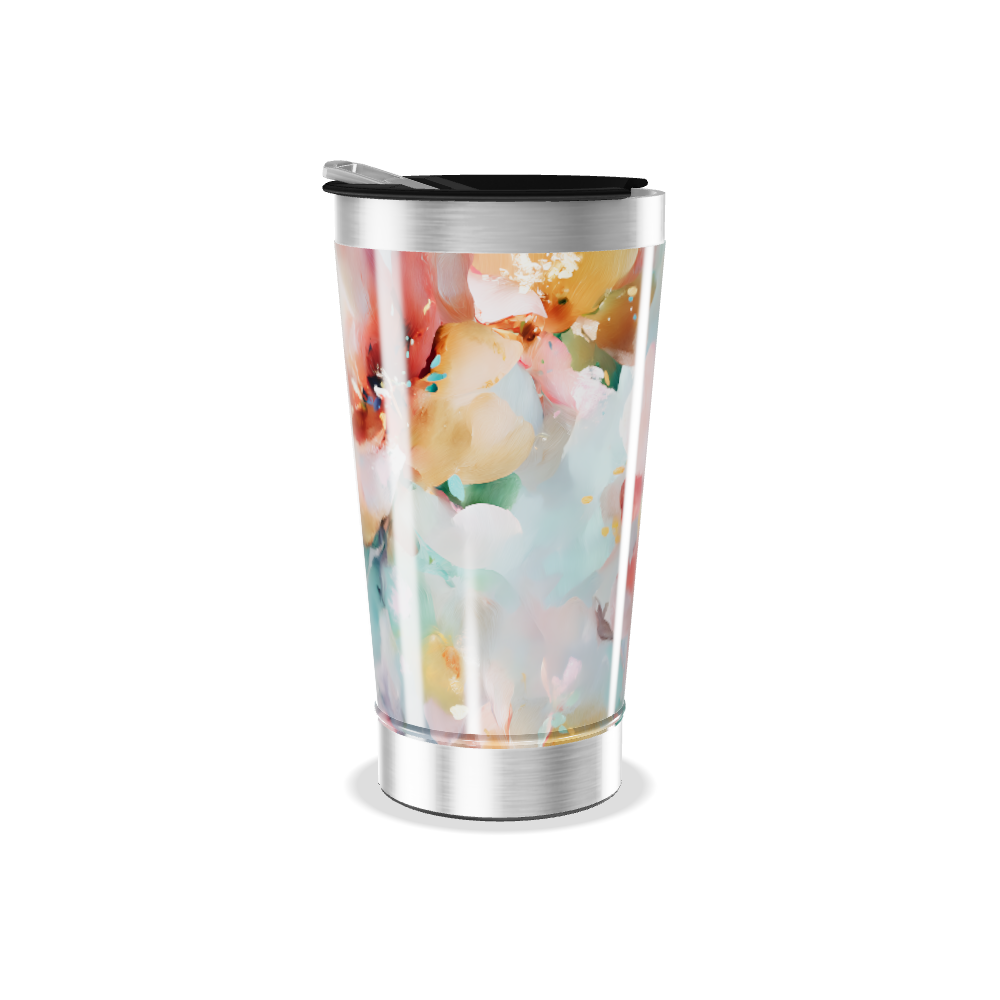 Copo Térmico - Floral Colorido