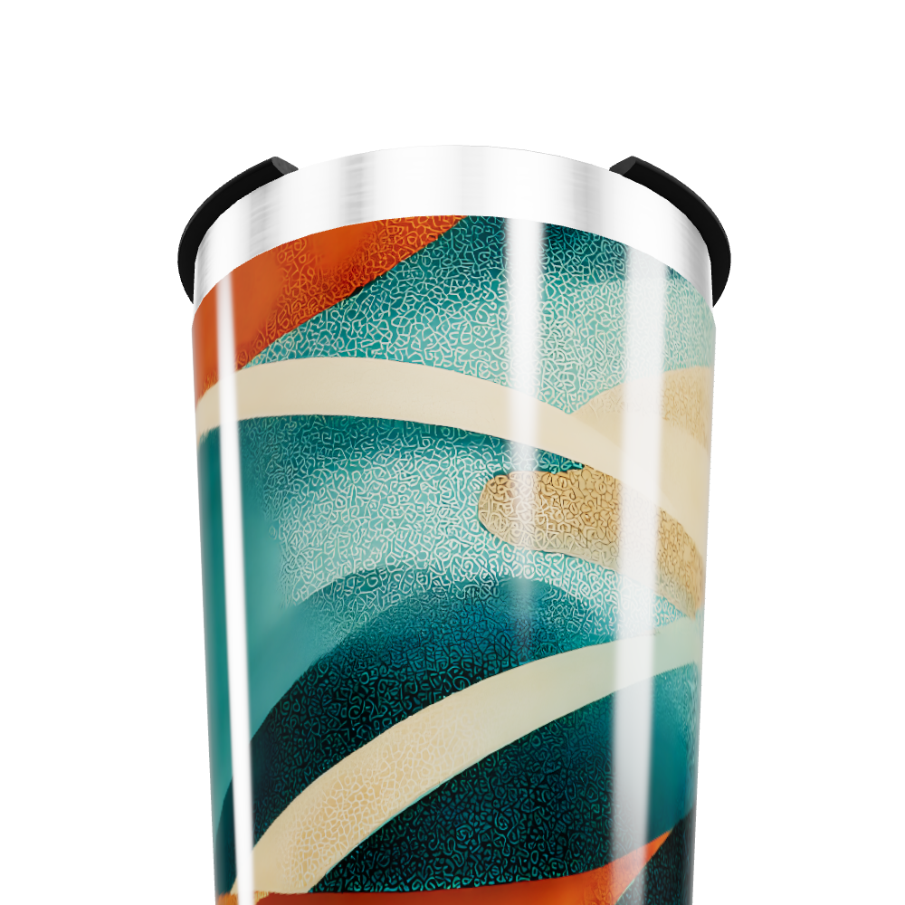 Copo Térmico - Colorido Abstrato Aço Inox