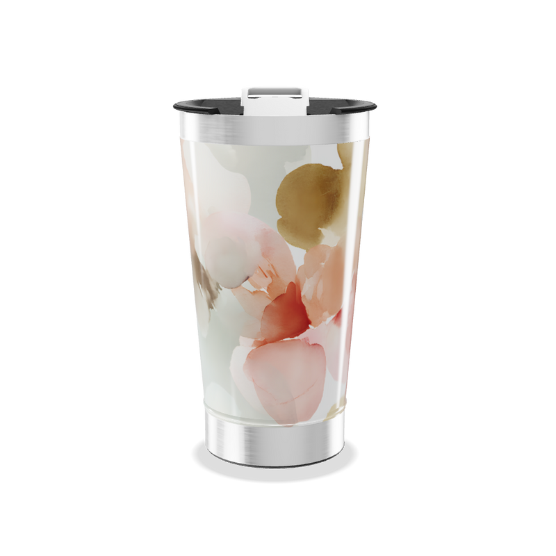 Copo Térmico - Estampa Floral Aquarela