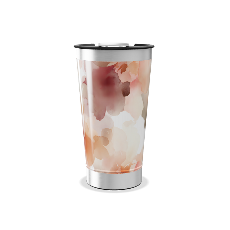 Copo Térmico - Estampa Floral Aquarela