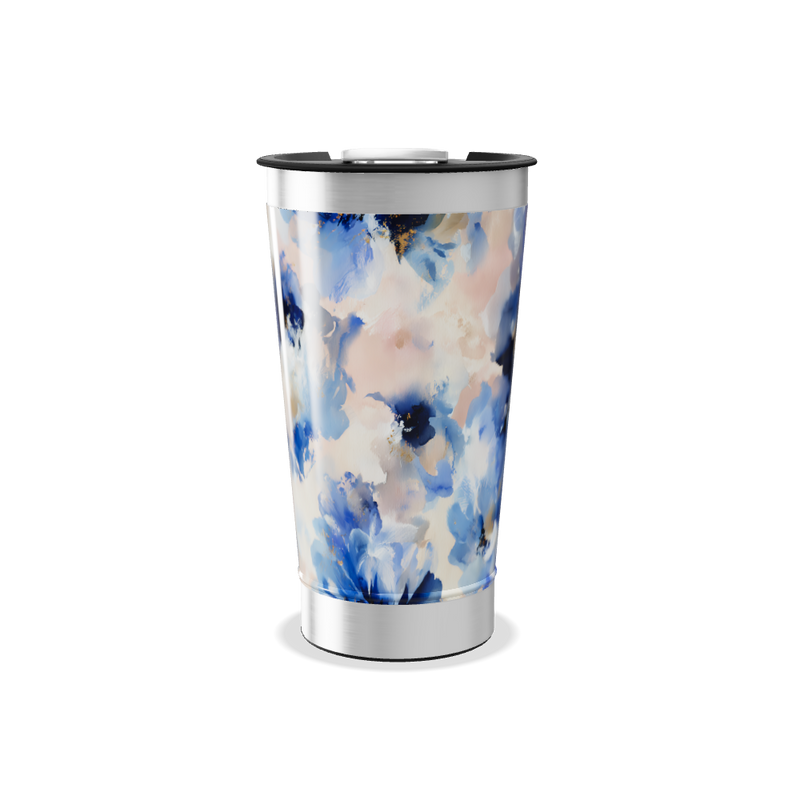 Copo Térmico - Floral Azul
