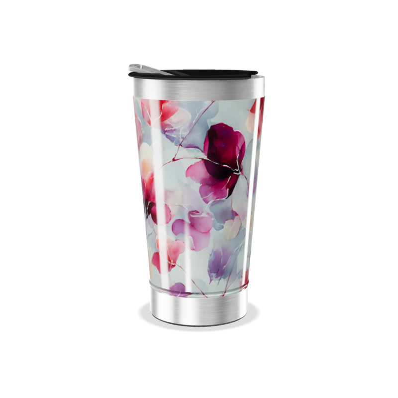 Copo Térmico - Floral Aquarela