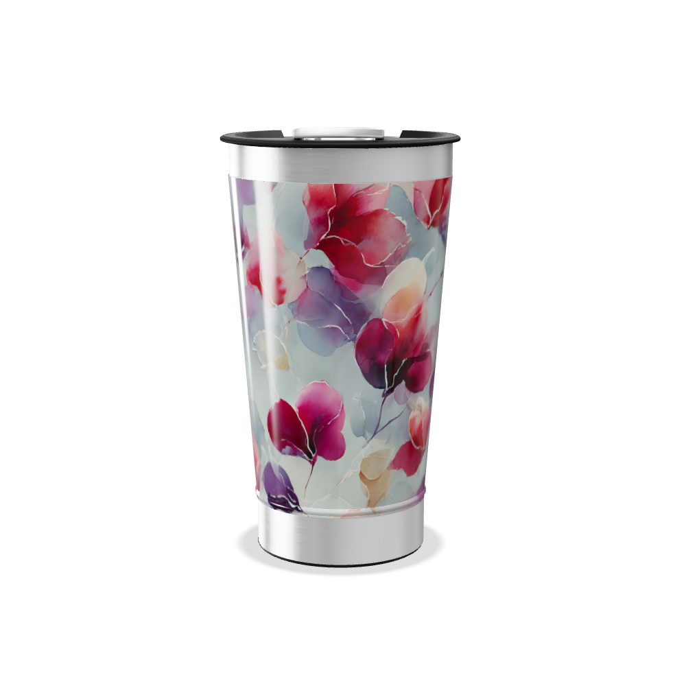 Copo Térmico - Floral Aquarela