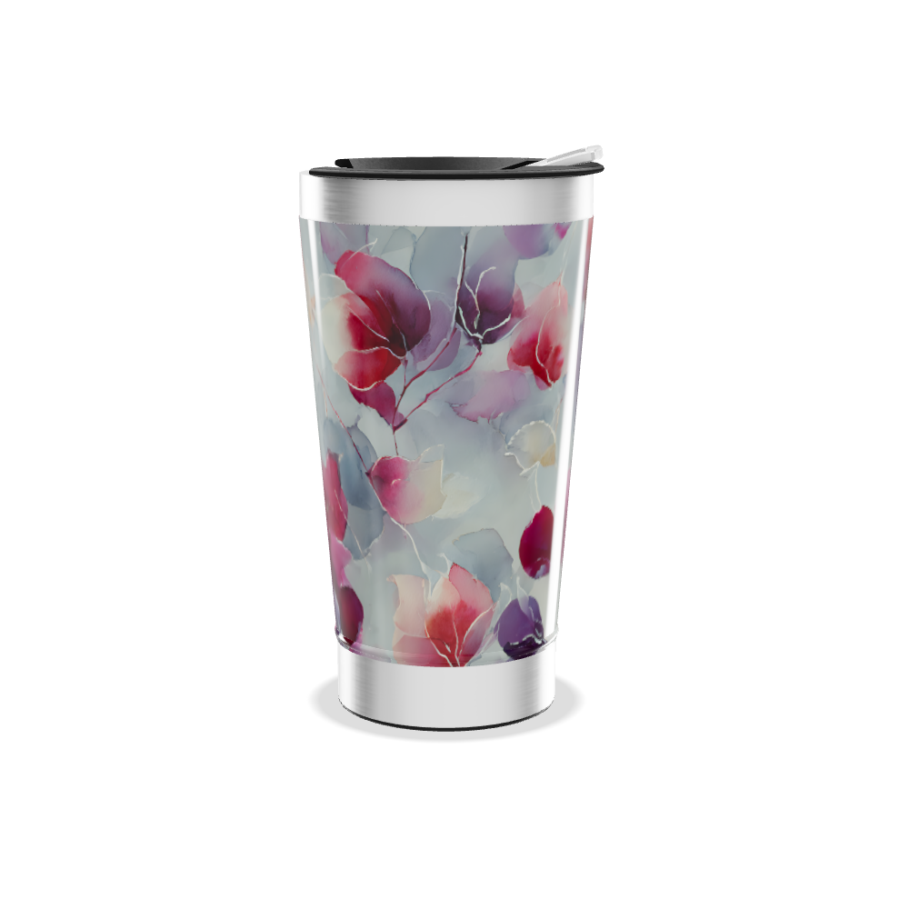 Copo Térmico - Floral Aquarela