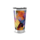 Copo Térmico - Pintura Abstrata Colorida