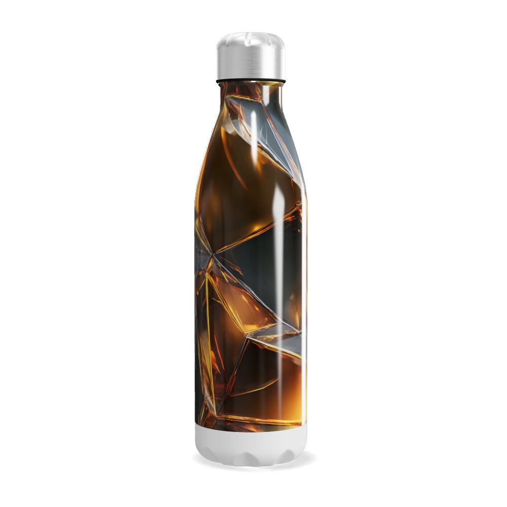 Garrafa Inox - Estampa Cristais Ámbar