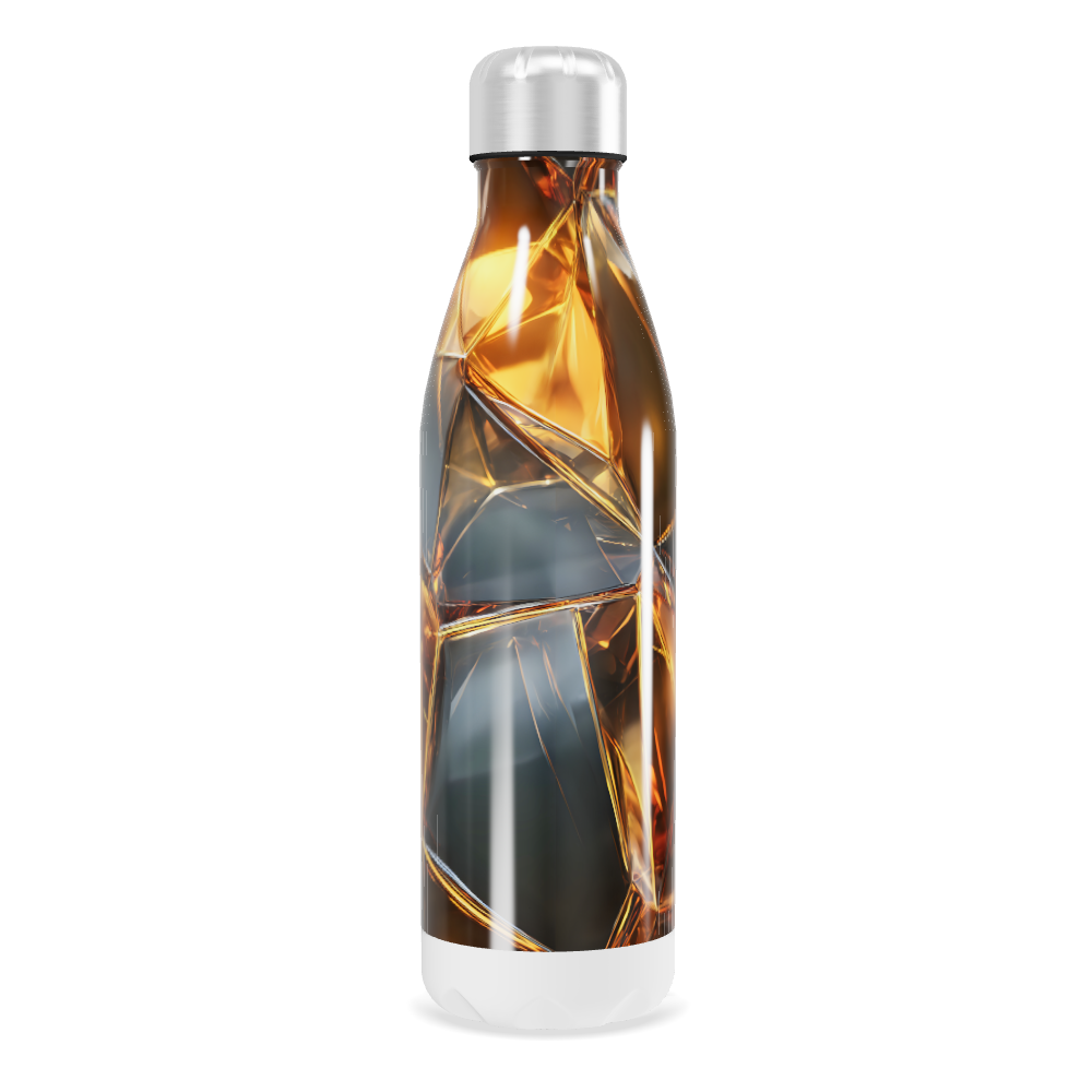 Garrafa Inox - Estampa Cristais Ámbar