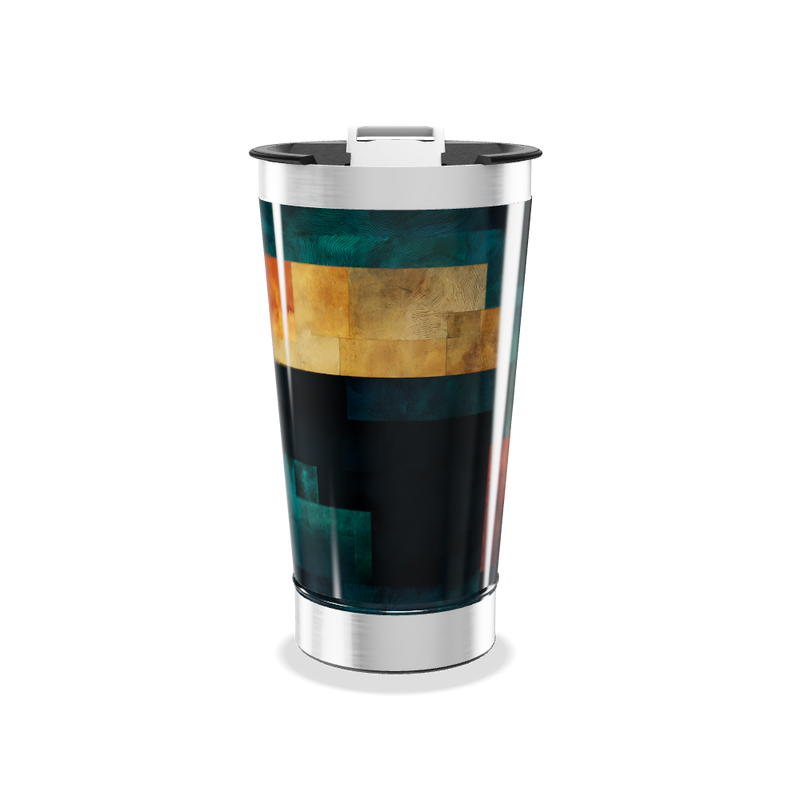 Copo Térmico - Estampa Geométrica Colorida