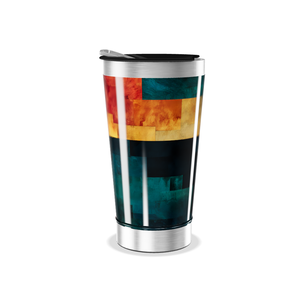Copo Térmico - Estampa Geométrica Colorida