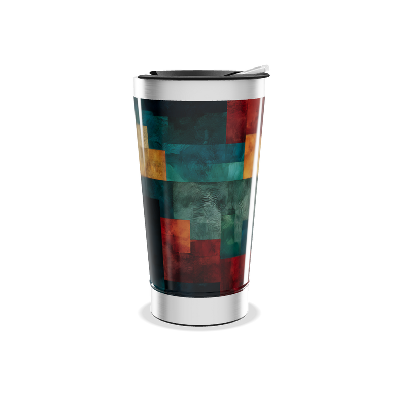 Copo Térmico - Estampa Geométrica Colorida