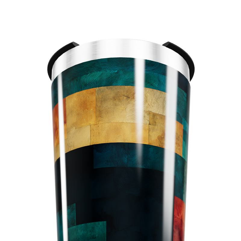 Copo Térmico - Estampa Geométrica Colorida