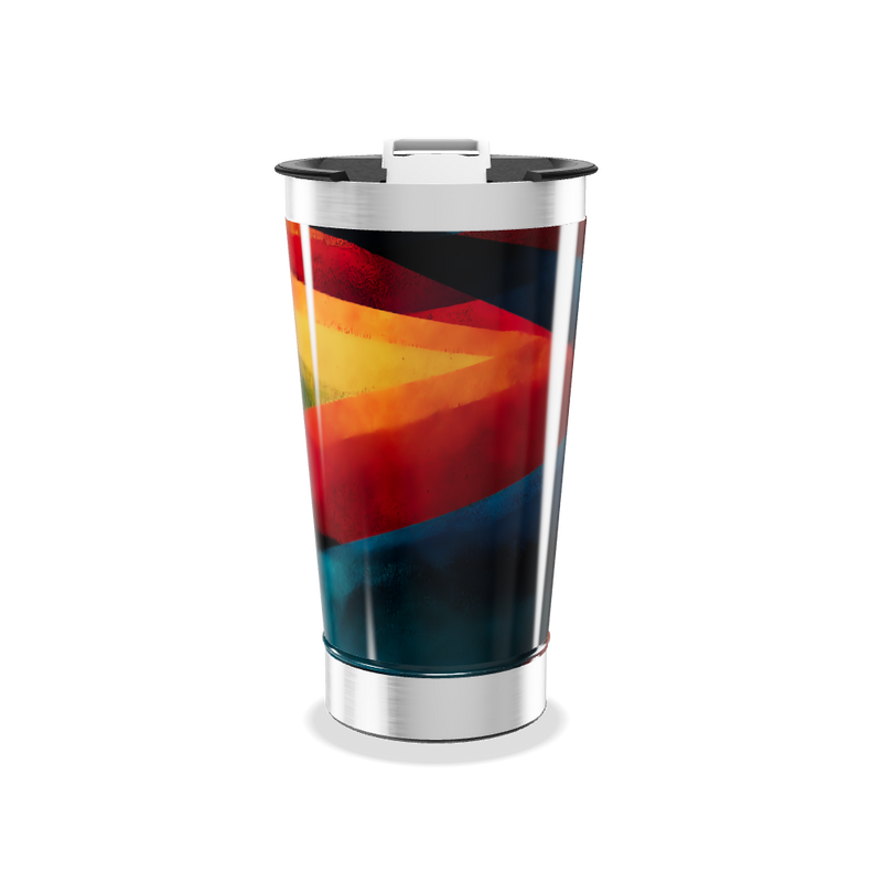 Copo Térmico - Estampa Colorida Aço Inox