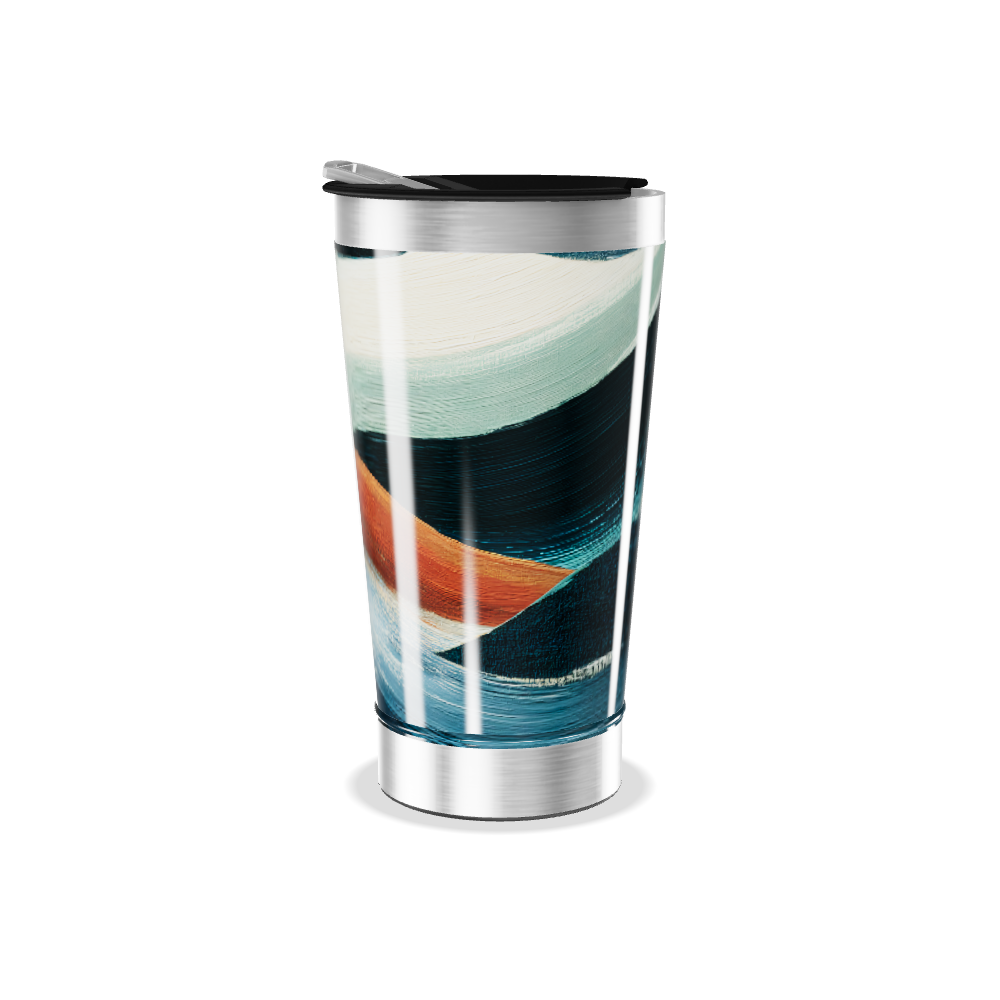 Copo Térmico - Abstrato Multicolorido Aço