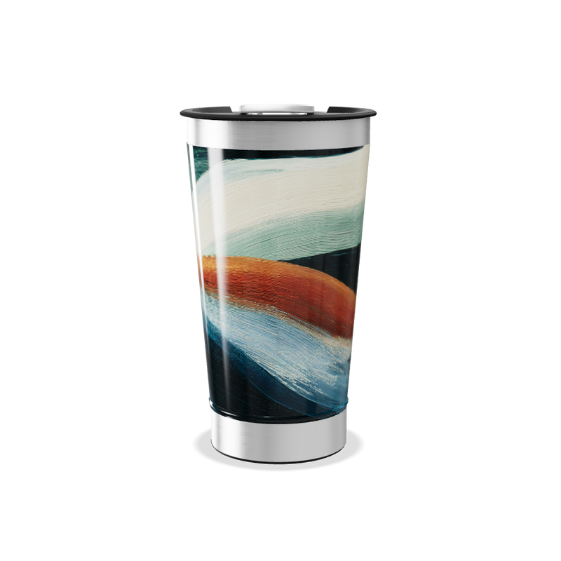 Copo Térmico - Abstrato Multicolorido Aço