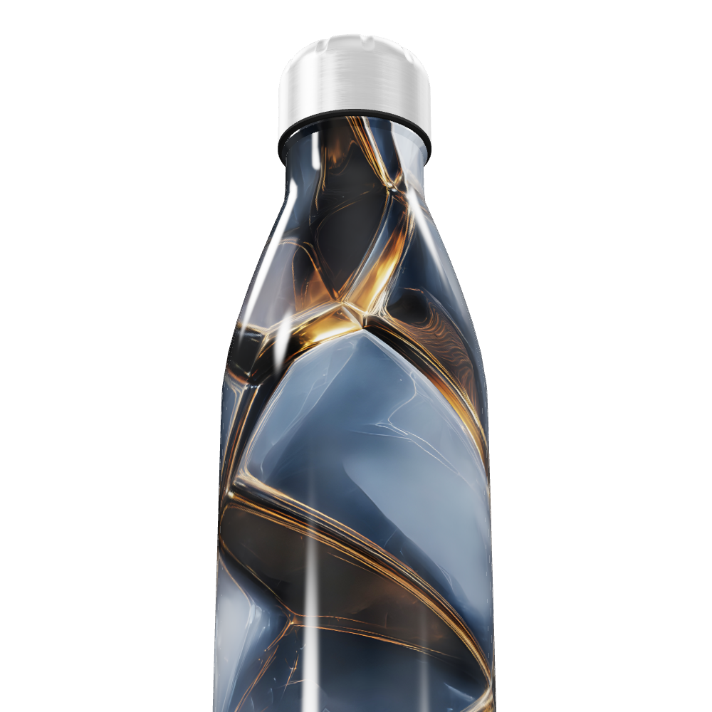 Garrafa Inox - Design Abstrato Multicor